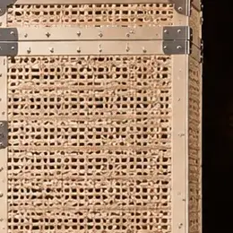 Woven front detail on cabinet