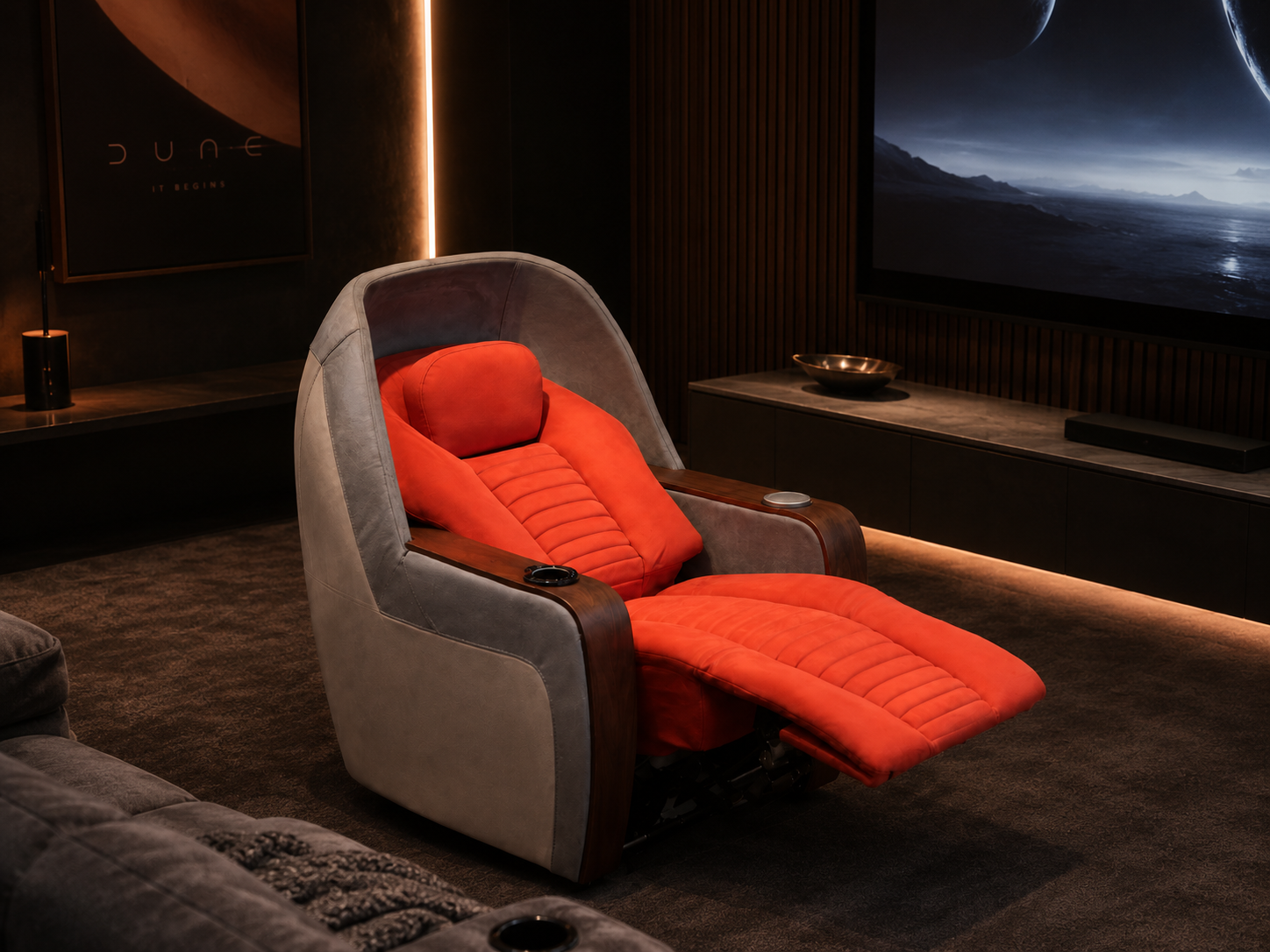 Aurora Recliner in a residential lounge setting