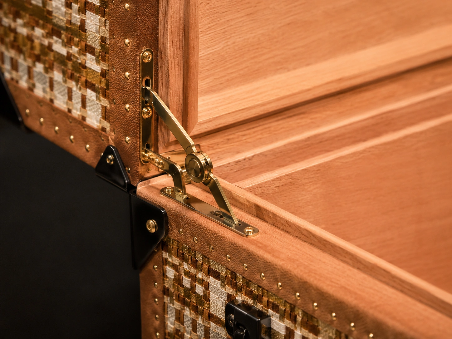 Controlled opening hinge