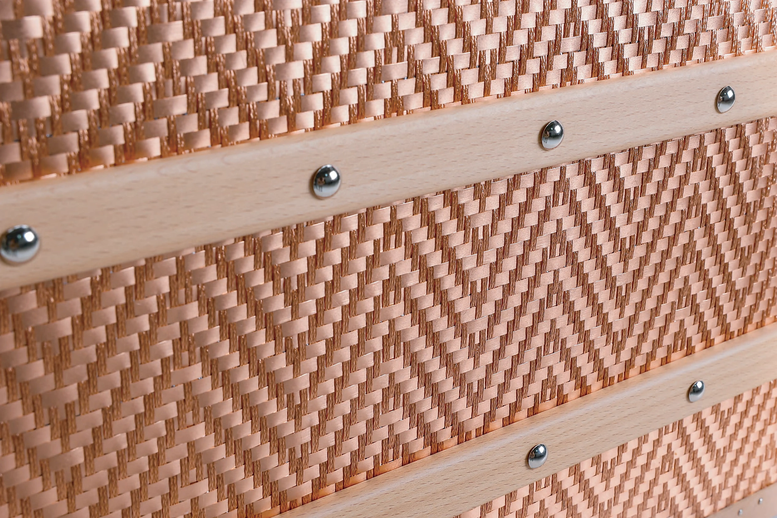 Woven copper surface