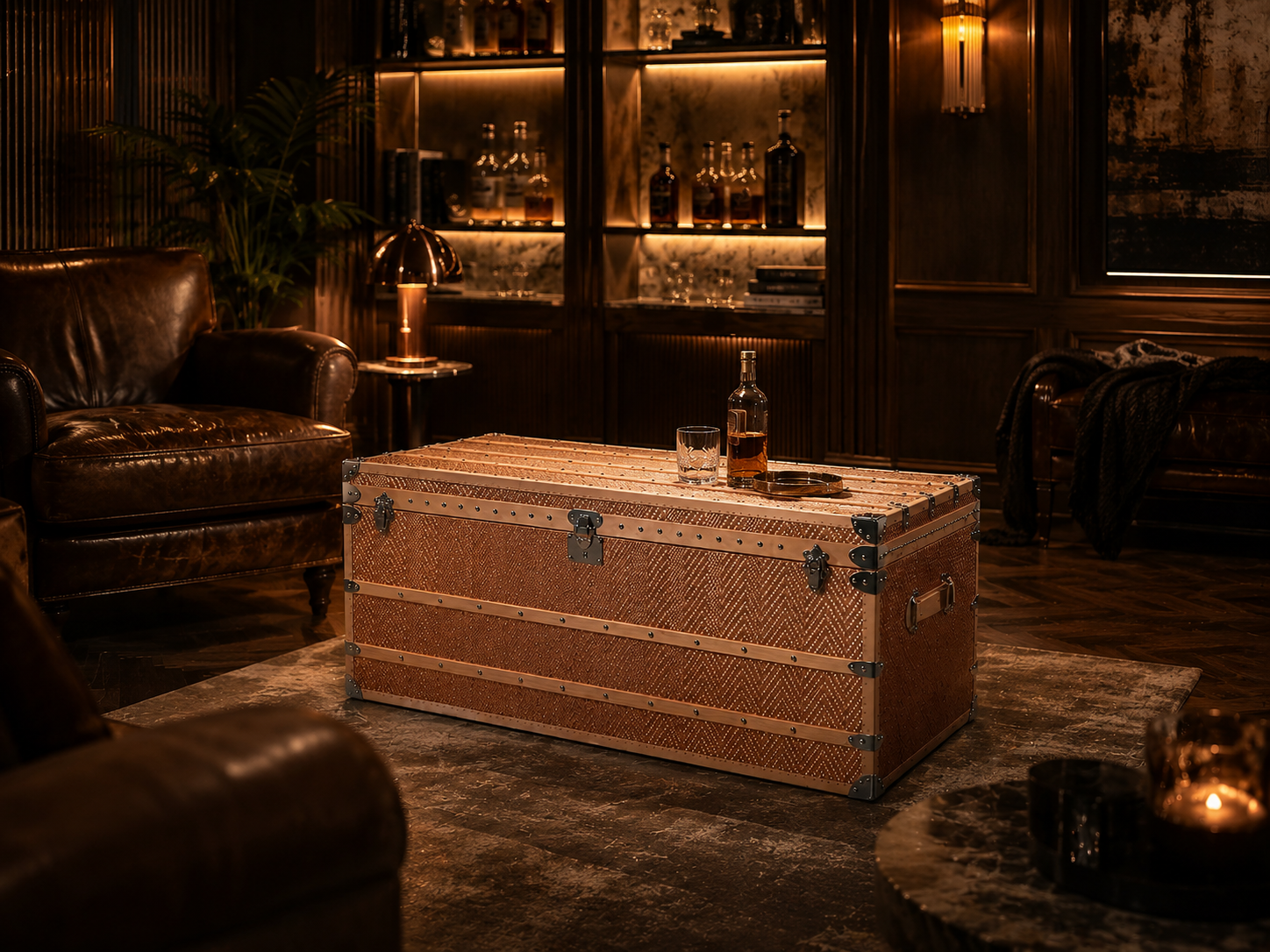 Forge Table in a luxury lounge setting