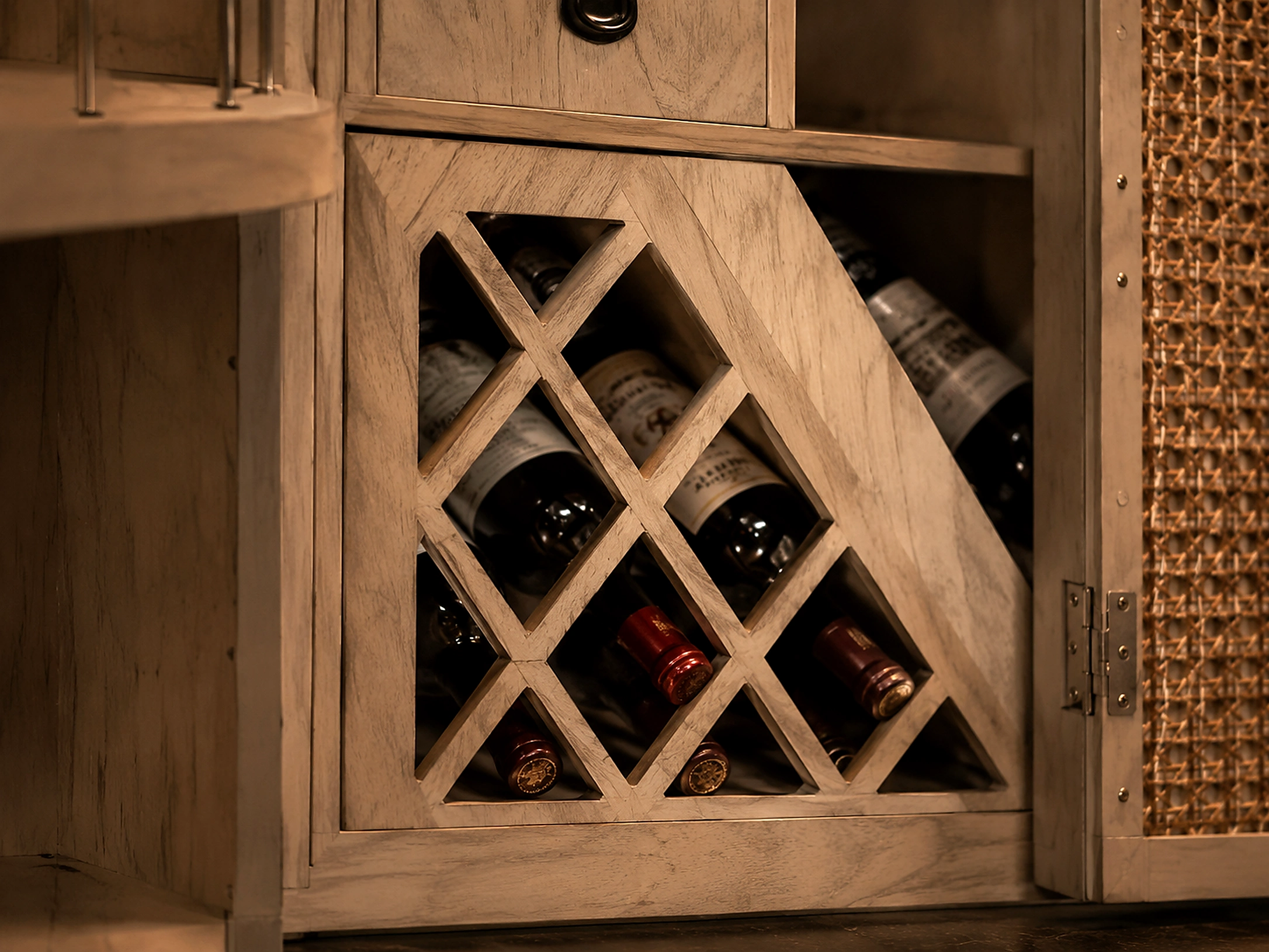 Bottle rack detail