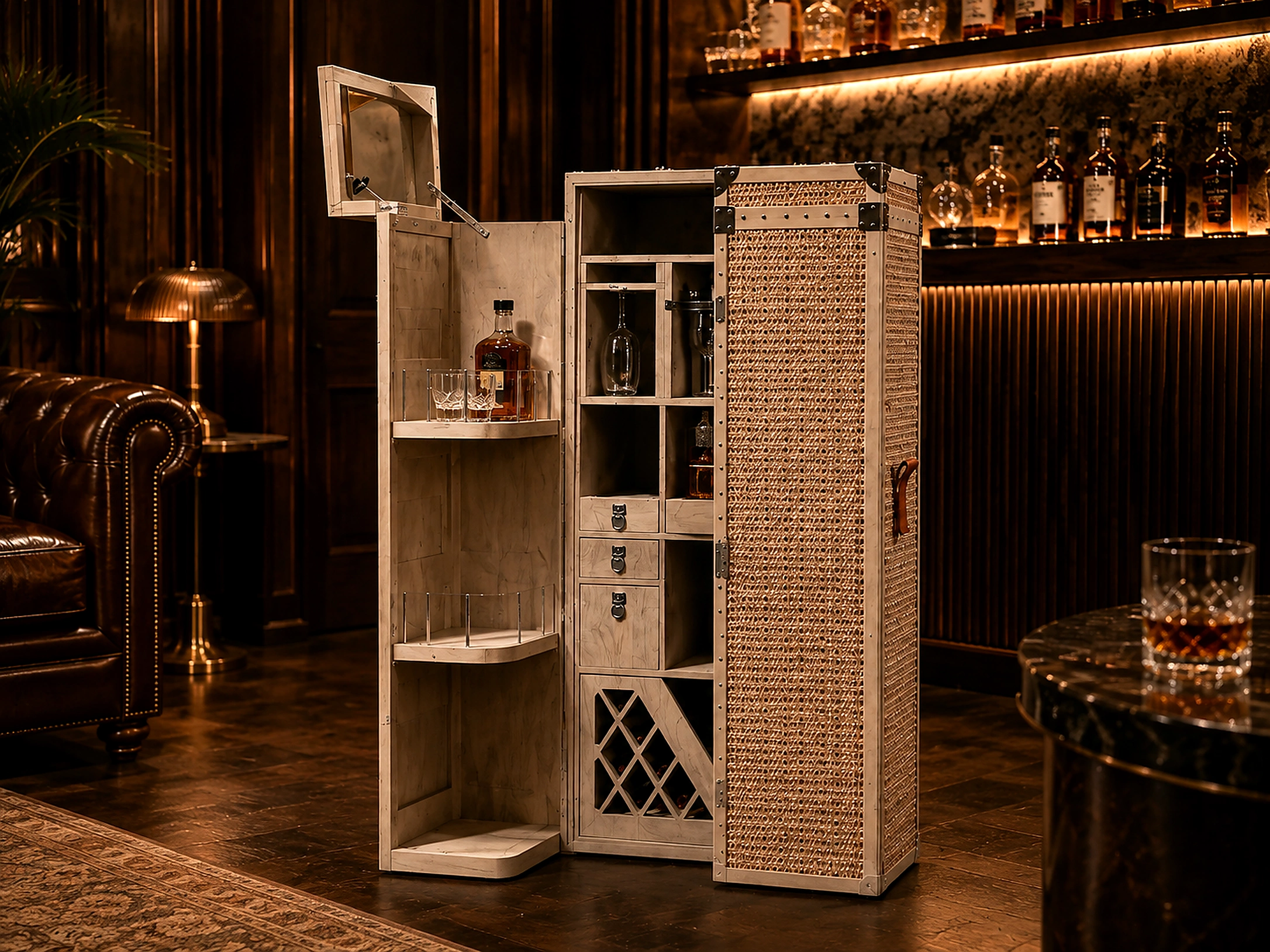 Malt Cabinet in a private lounge