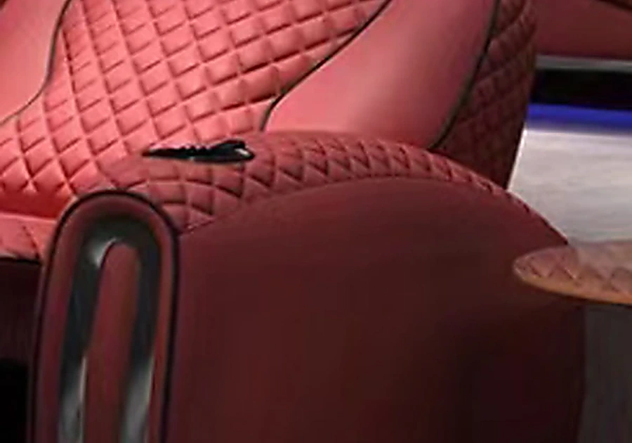 Aurelia Row upholstered armrest detail
