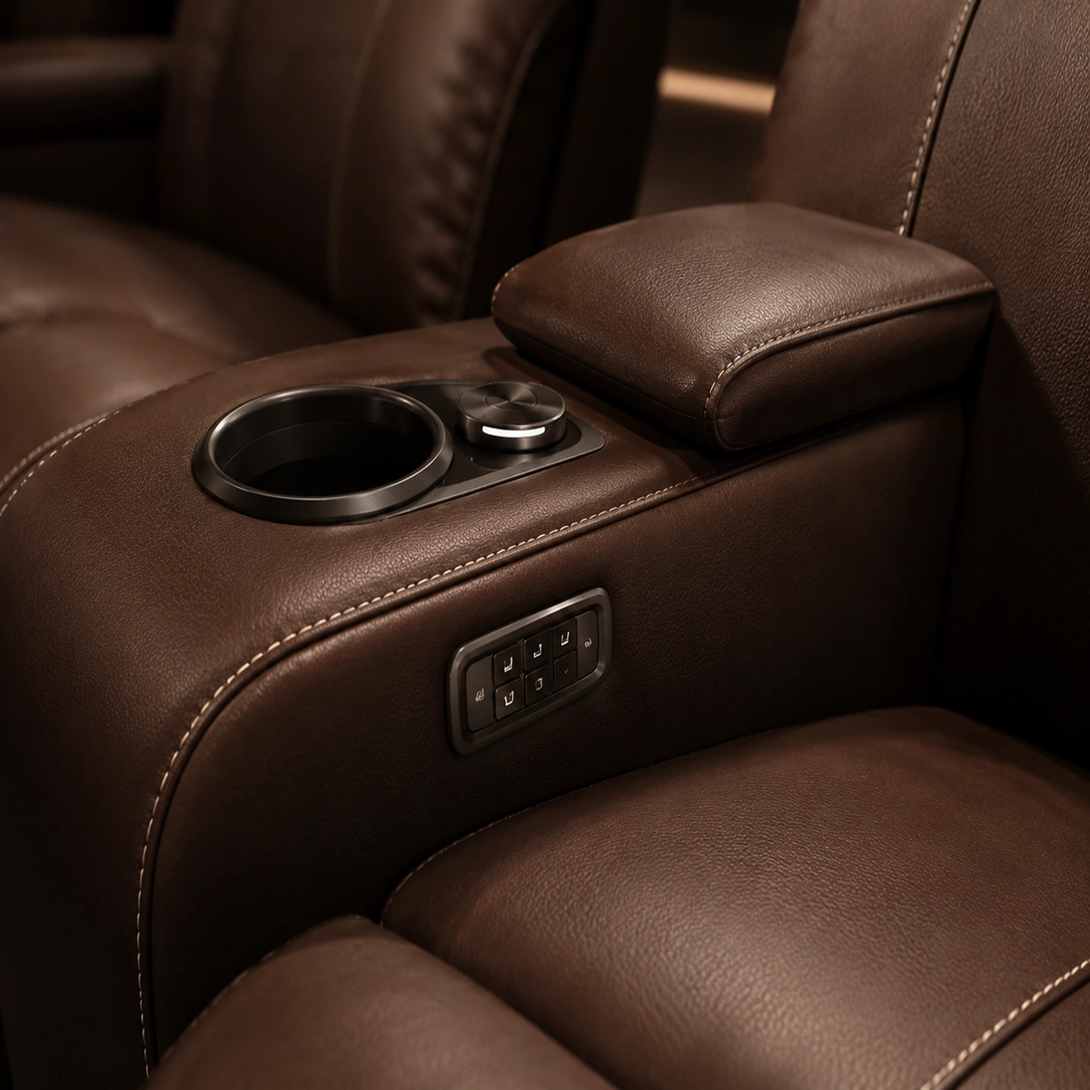 Club Row console & utility zone detail