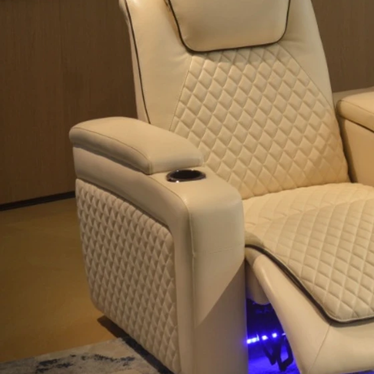 Contour Row upholstered armrest detail