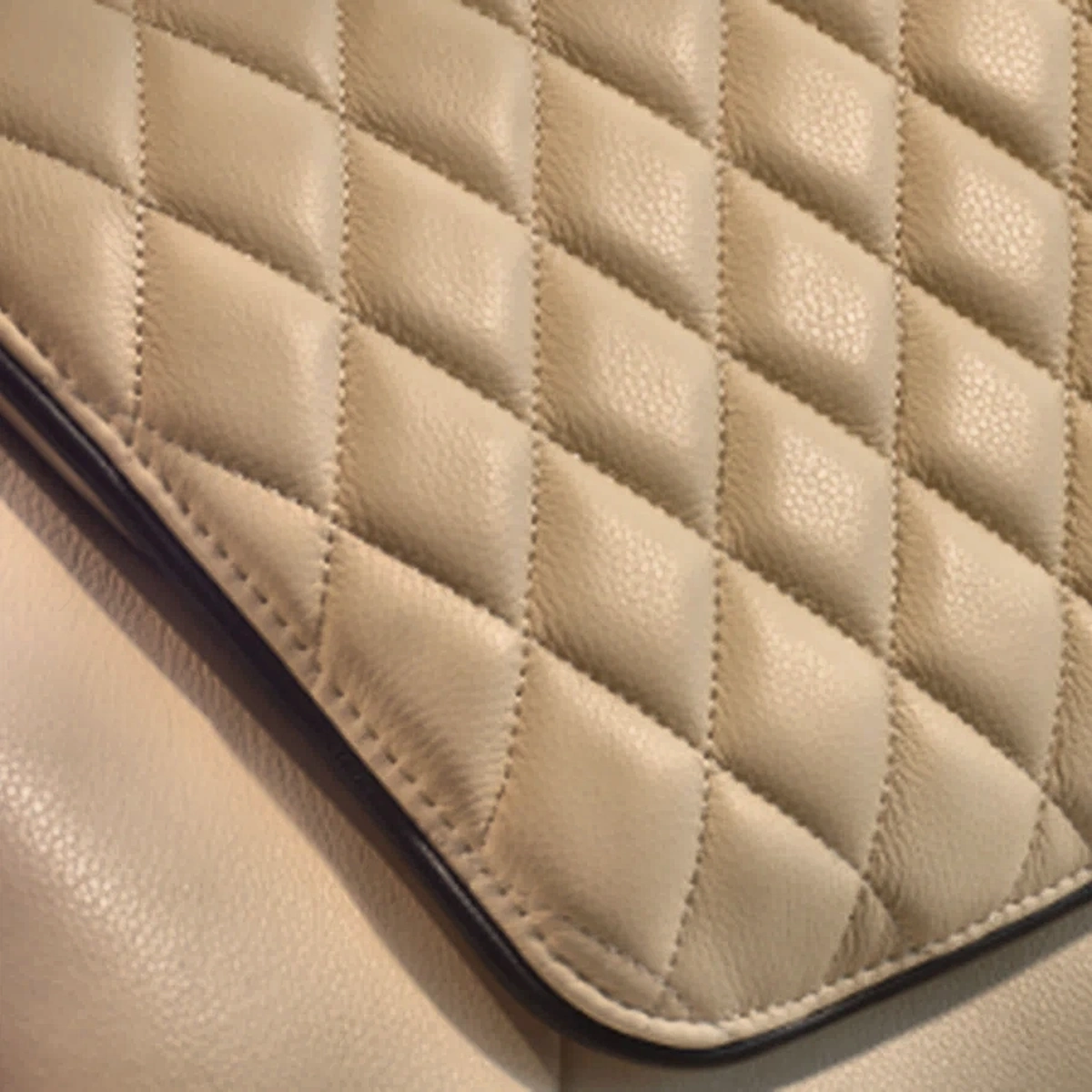Contour Row quilted upholstery detail