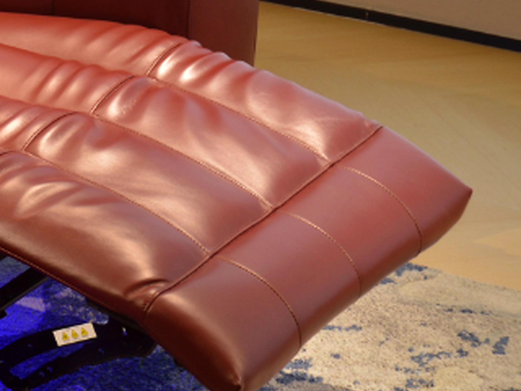 Crown Row extended powered footrest detail