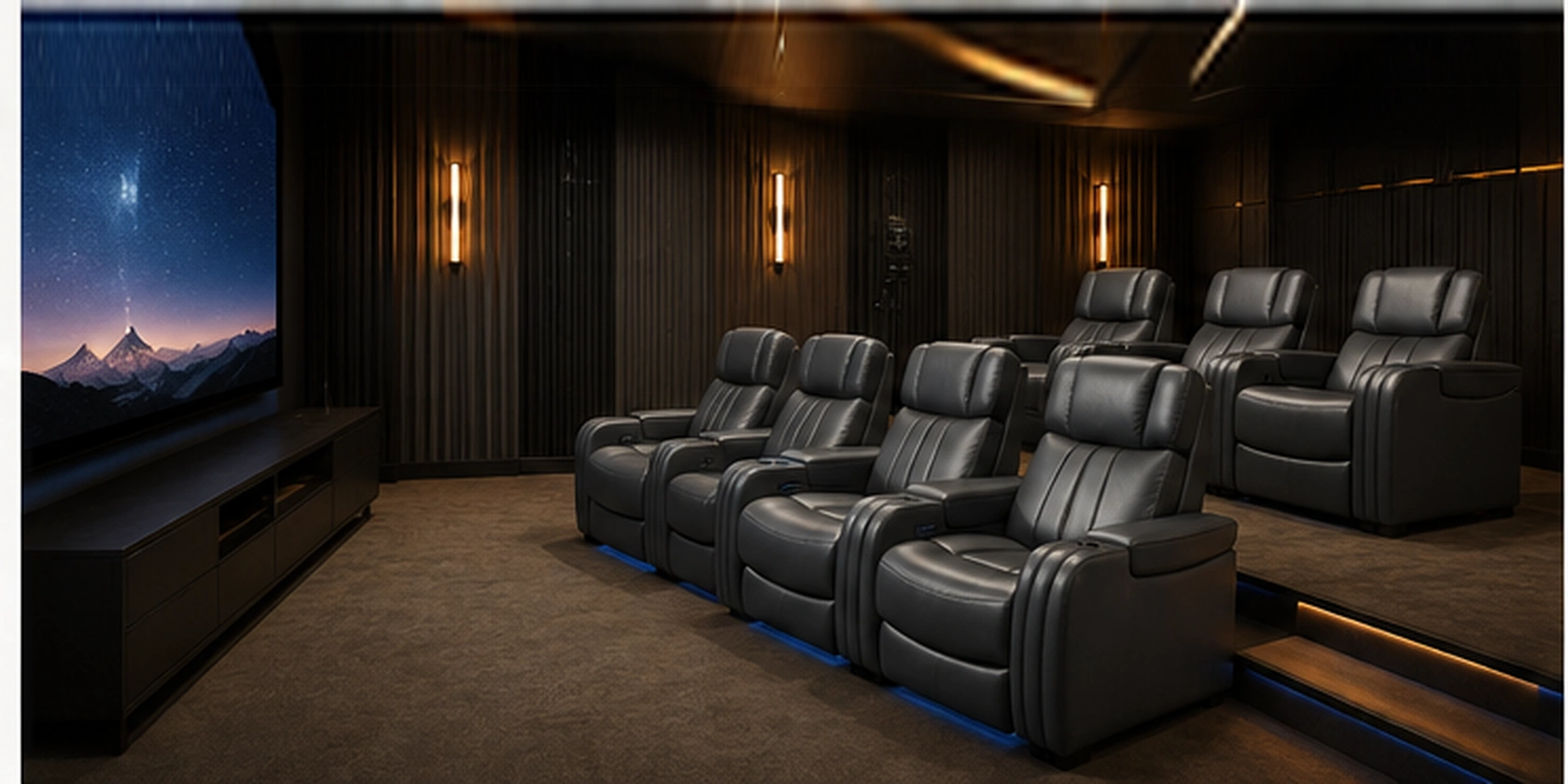 High-resolution Graphite Row cinema seating scene
