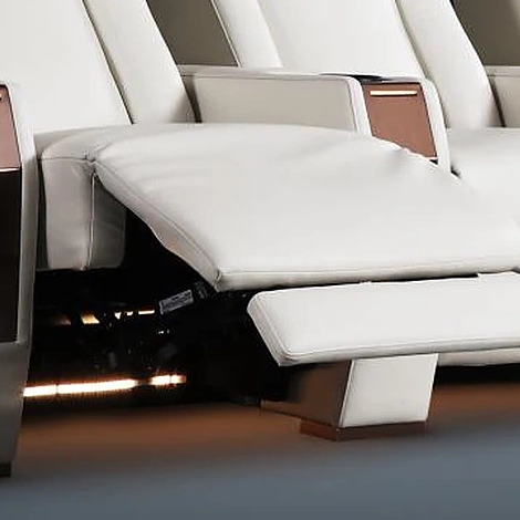 Ivory Arc Row powered leg support detail