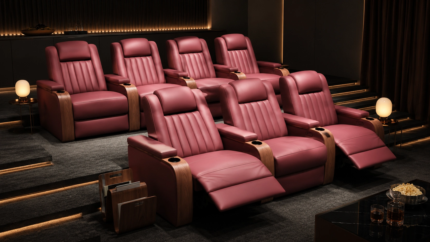 High-resolution Monaco Row cinema seating scene