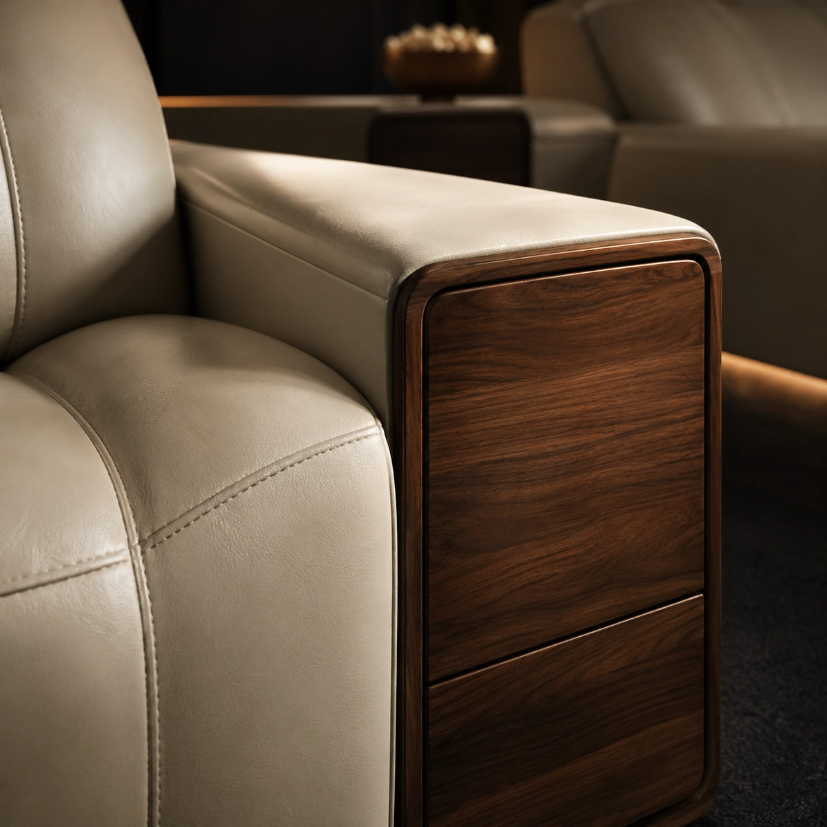 Premier Row timber console detail detail
